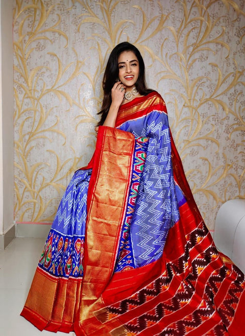 Exquisite Kanchi Digital Ikkat Saree In Premium Soft Handloom Silk