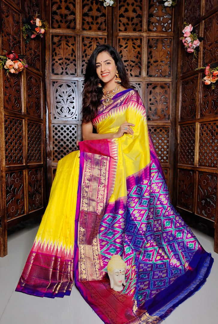 Kanchi Printed handloom Soft Silk Saree
