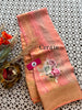 Pink Soft Silk Saree Digital Printed Design With Elegant Zari Border