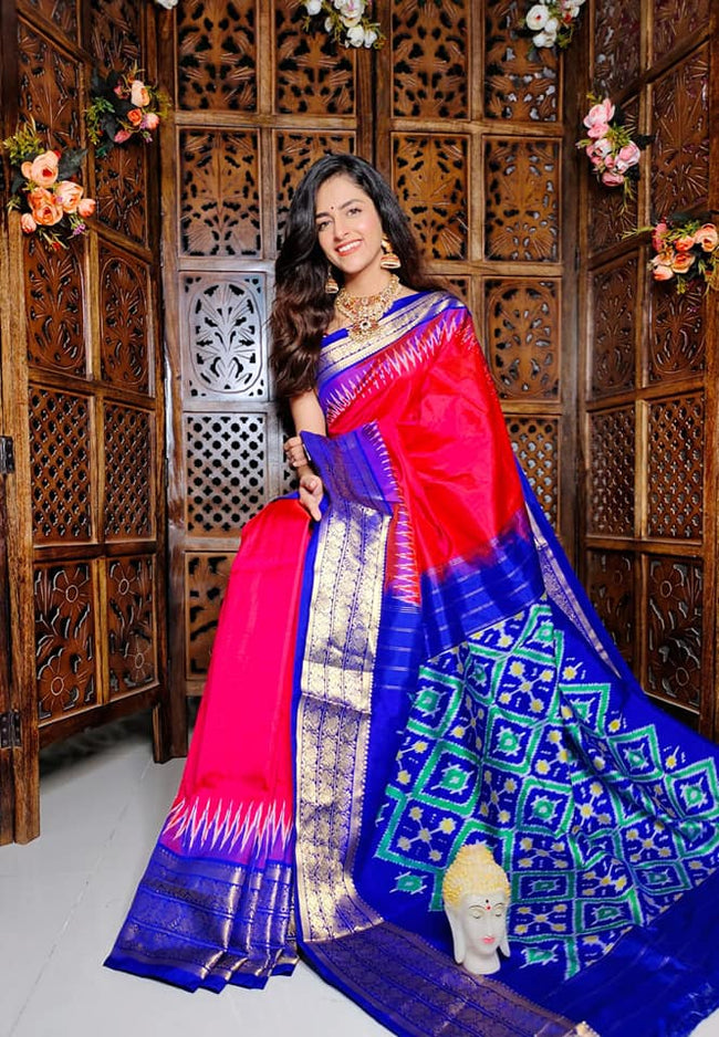 Kanchi Printed handloom Soft Silk Saree
