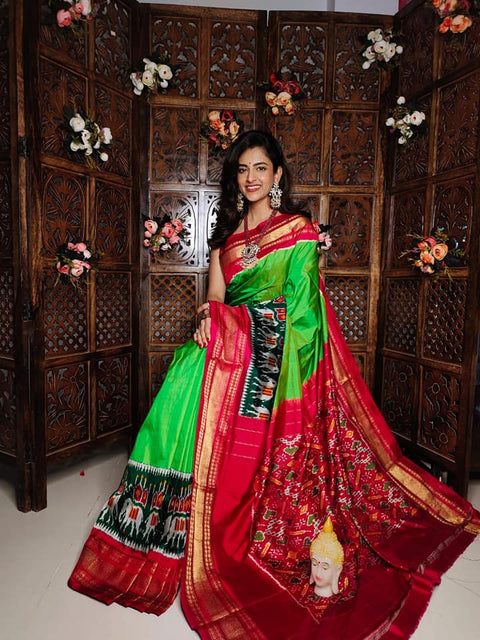 Kanchi Printed handloom Soft Silk Saree