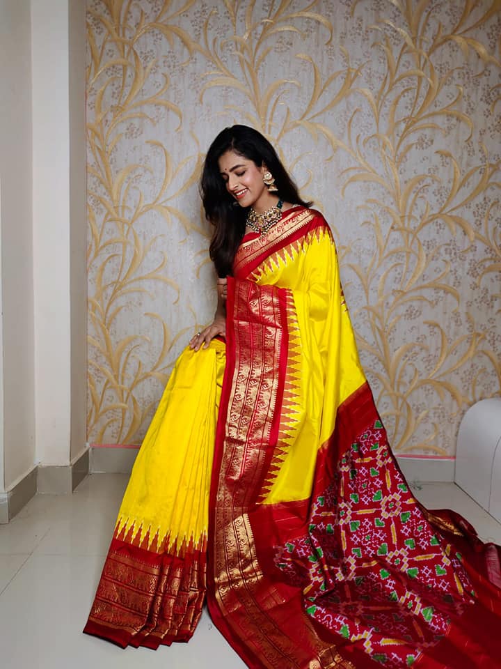 Kanchi Printed handloom Soft Silk Saree