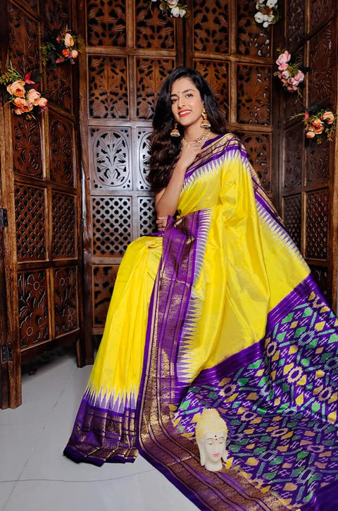 Kanchi Printed handloom Soft Silk Saree