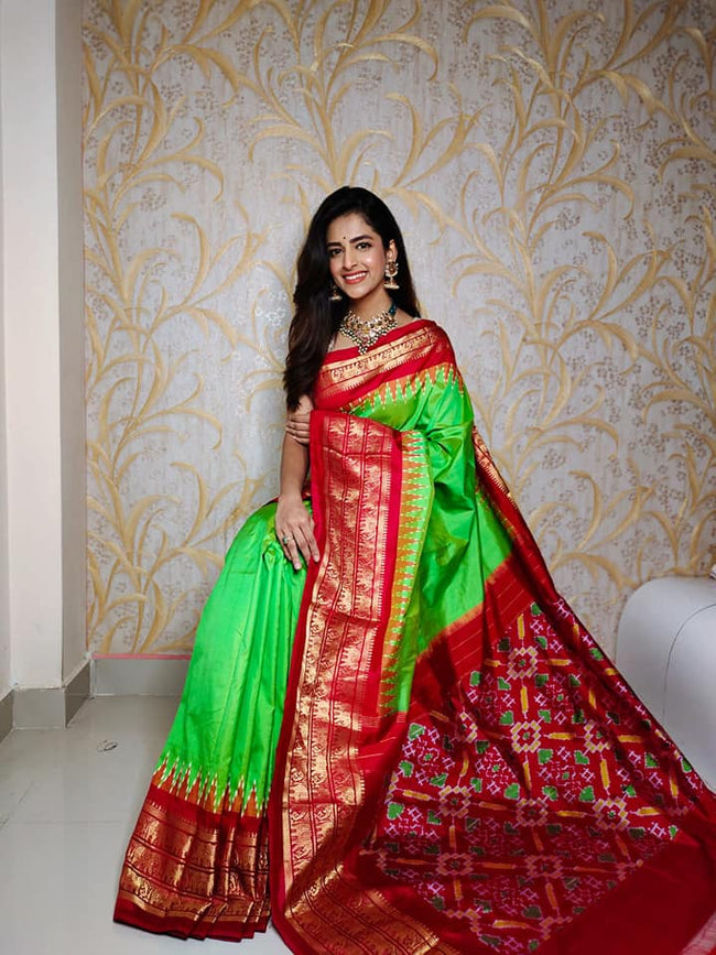 Kanchi Printed handloom Soft Silk Saree