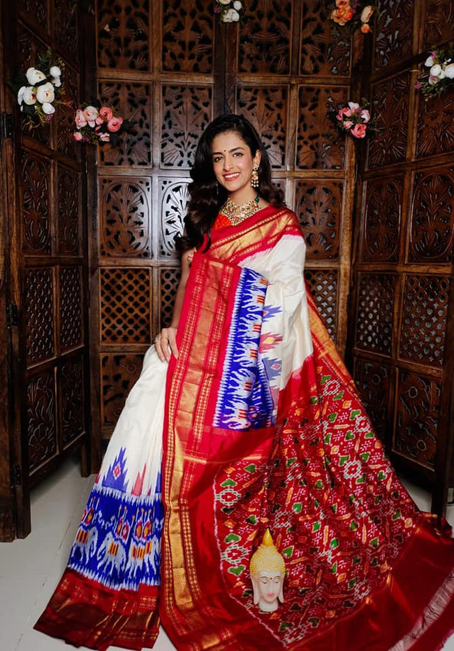 Kanchi Printed handloom Soft Silk Saree