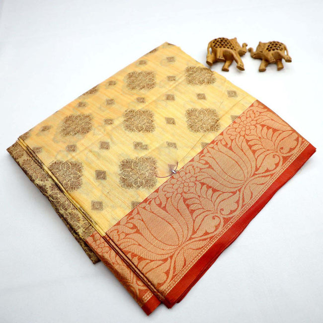 Bridal Korvai Silk Luxe In Yellow Colour