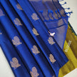 Blue Majesty Classic Silk Saree With Elegant Weaving Work