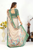 Grace In Every Drape Beige Viscose Georgette Silk Saree