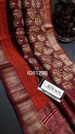 Women Red Color Floral Print Silk Saree