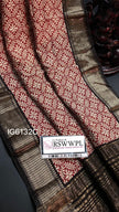 Graceful Assam Silk Saree Red Fancy Pattu With Digital Pattern