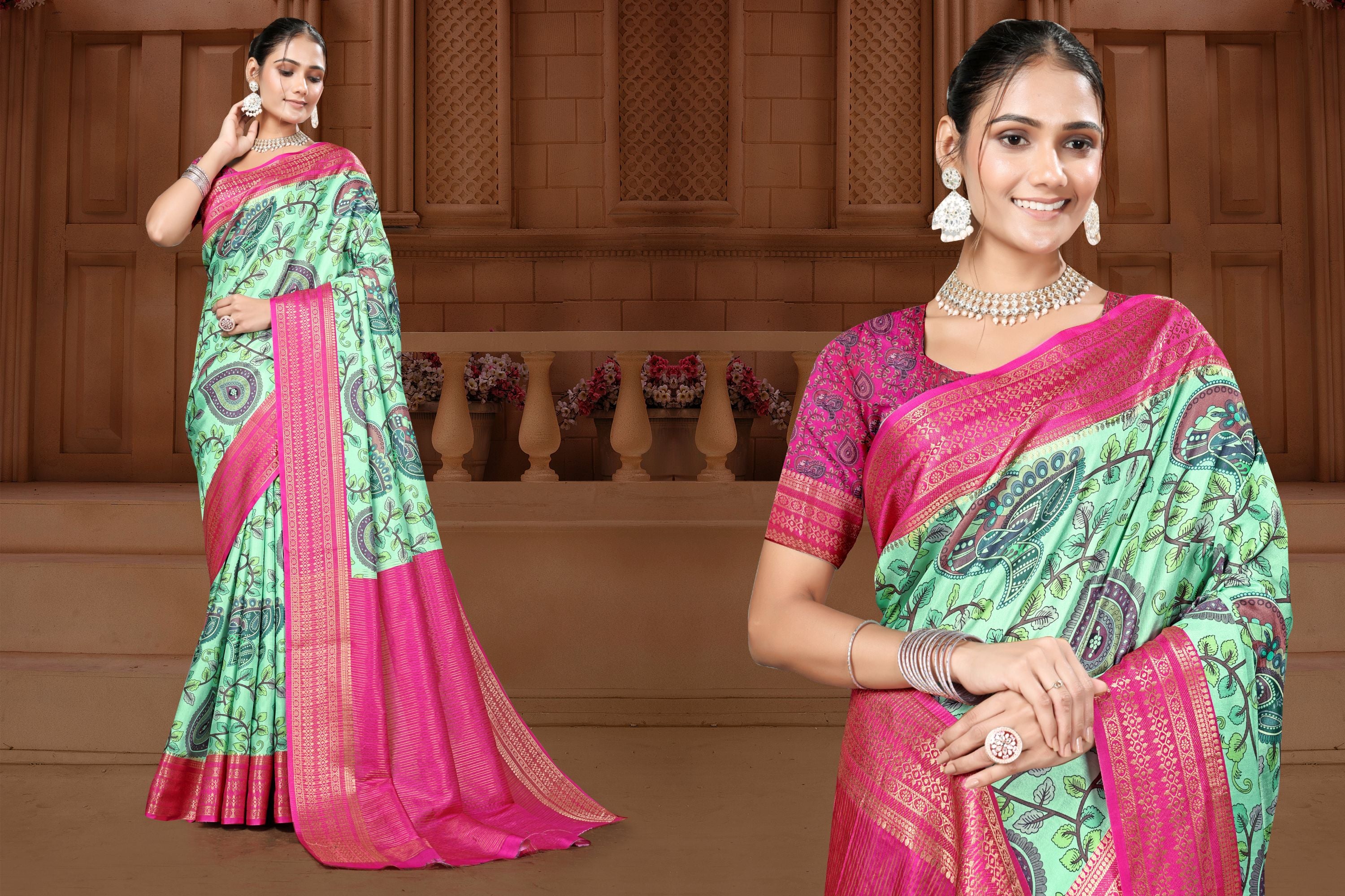 Sarees Crafted for Festival Charm