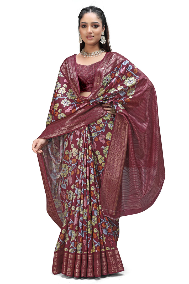 Elegant Kalamkari Print Sarees Online
