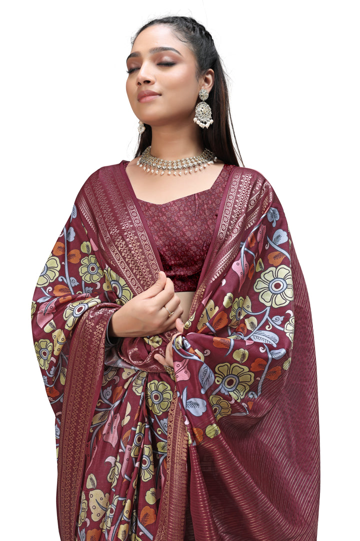 Elegant Kalamkari Print Sarees Online