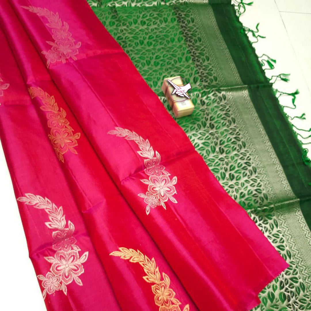 Saree Symphony Appealing Magenta Premium Weaving Art