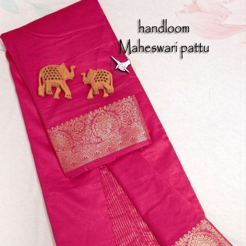 Royal Radiance Rani Tissue Weaving Work Saree