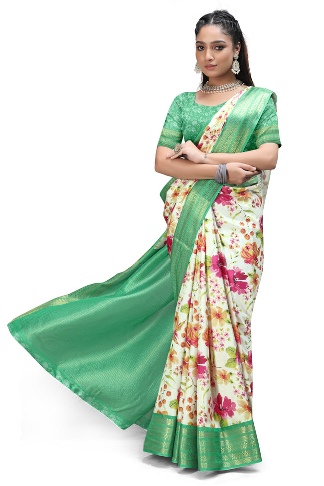 Kalamkari Print Sarees with Blouse Online
