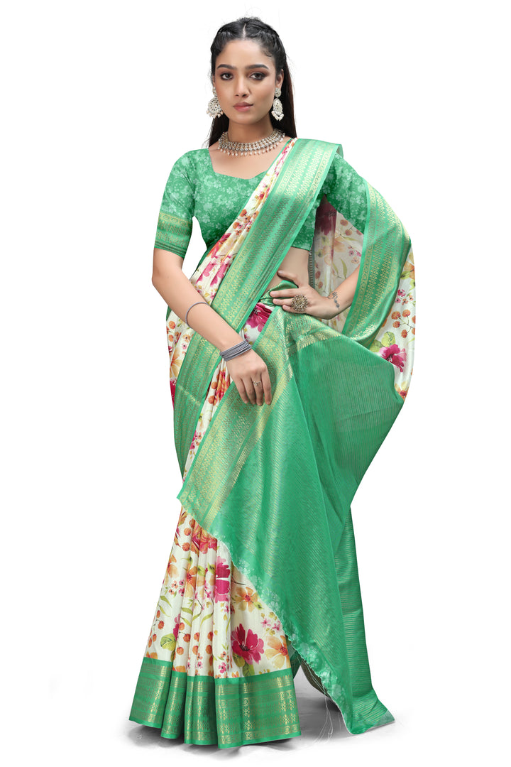 Kalamkari Print Sarees with Blouse Online