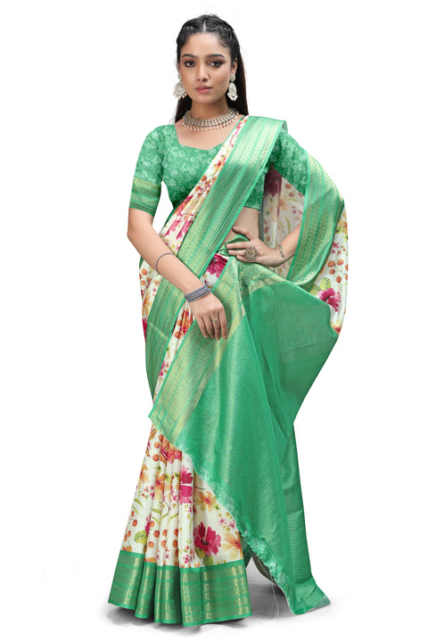 Kalamkari Print Sarees with Blouse Online