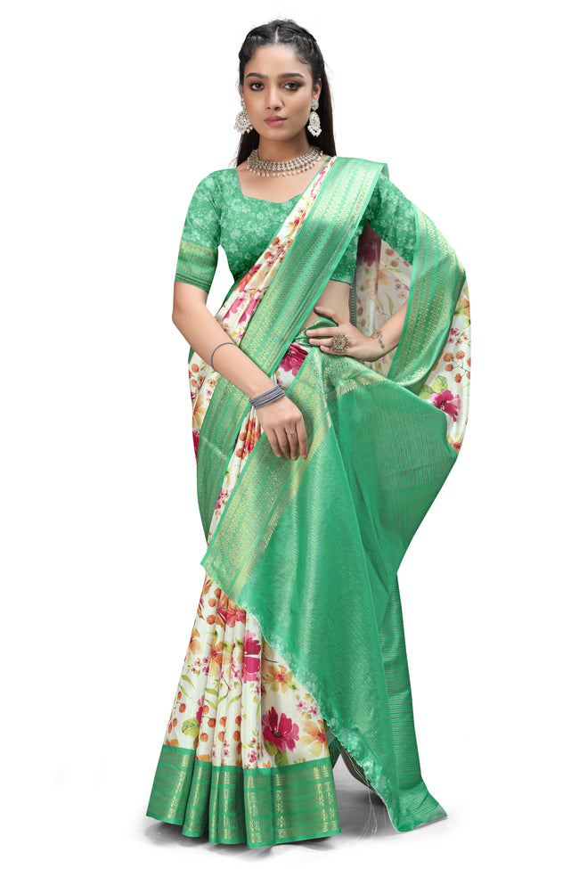 Kalamkari Print Sarees with Blouse Online
