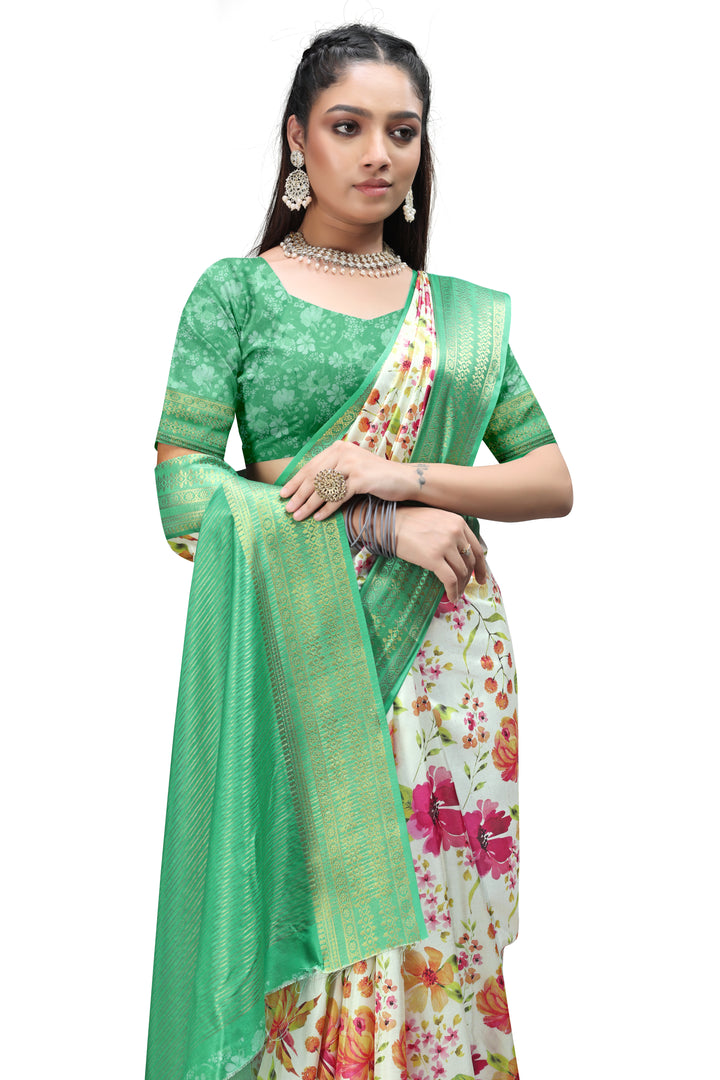 Kalamkari Print Sarees with Blouse Online