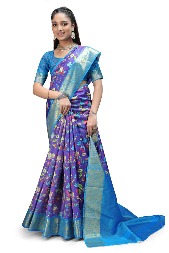 Explore Stylish Kalamkari Print Sarees