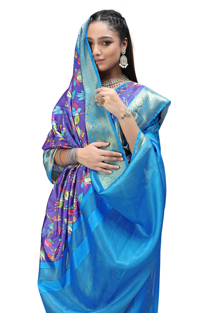 Explore Stylish Kalamkari Print Sarees