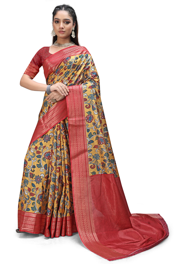 Digital Kalamkari Print Sarees Online