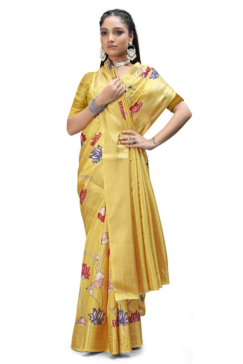 Latest Kalamkari Print Sarees Collection