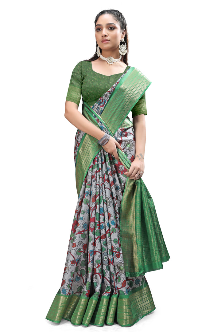 Kalamkari Print Sarees with Modern Designs