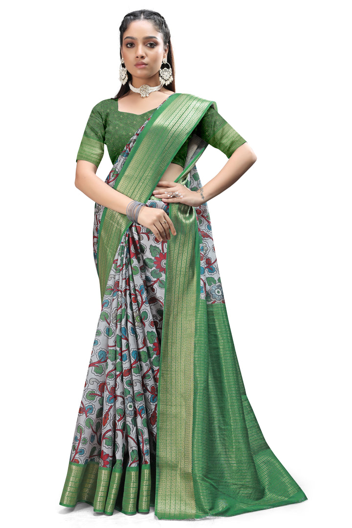 Kalamkari Print Sarees with Modern Designs