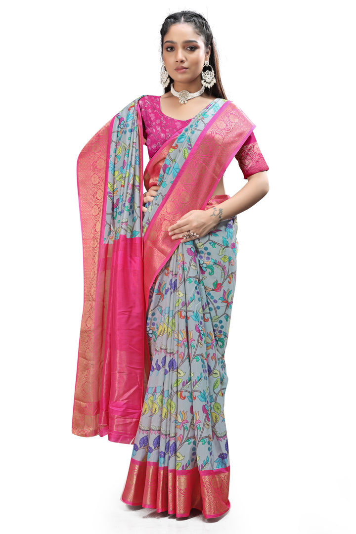 Premium Kalamkari Print Dress Materials