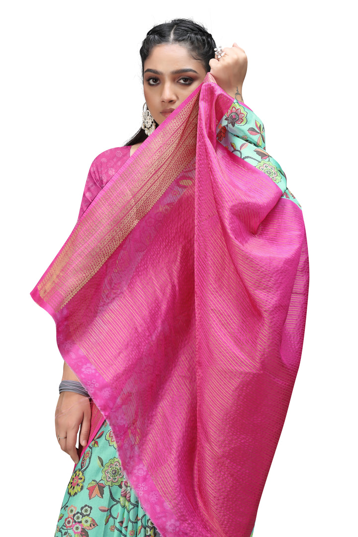 Draped in Art – Kalamkari Print Sarees Online