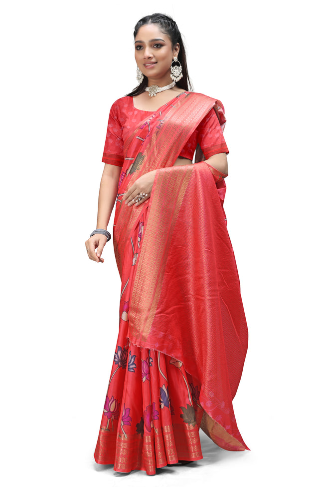 Whispers of Tradition – Kalamkari Print Sarees