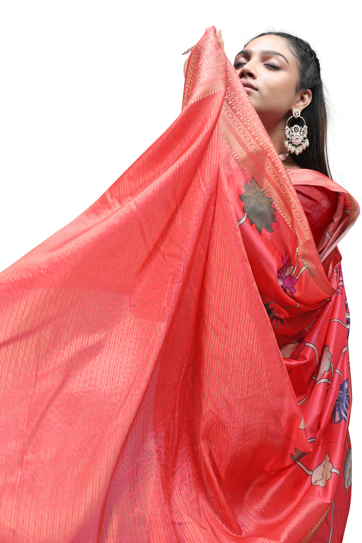 Whispers of Tradition – Kalamkari Print Sarees