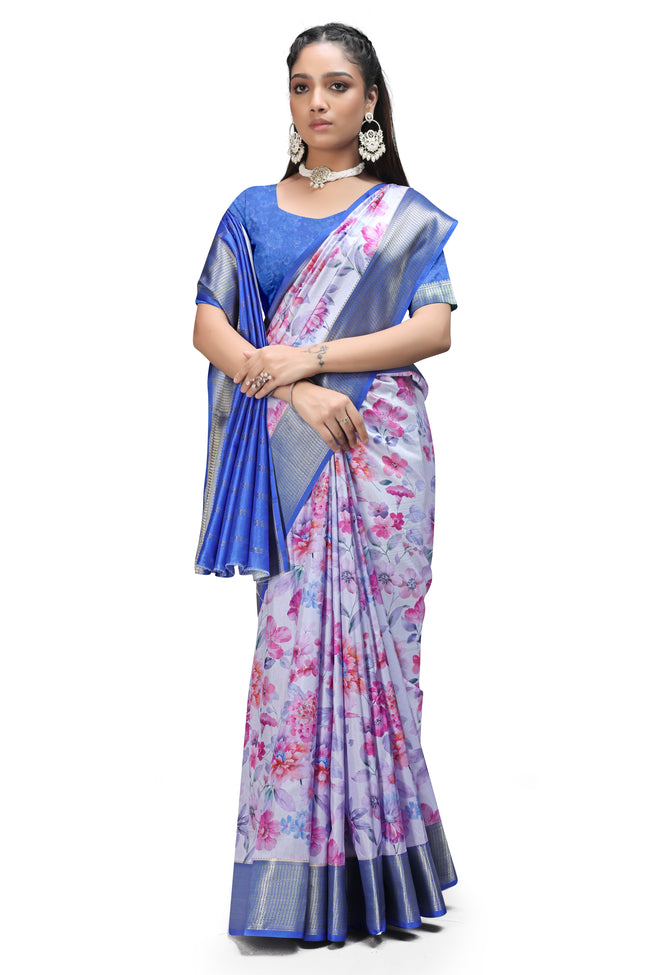 The Soul of India –  Floral Prints Sarees