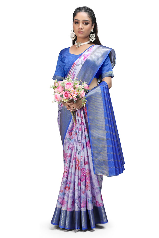 The Soul of India –  Floral Prints Sarees