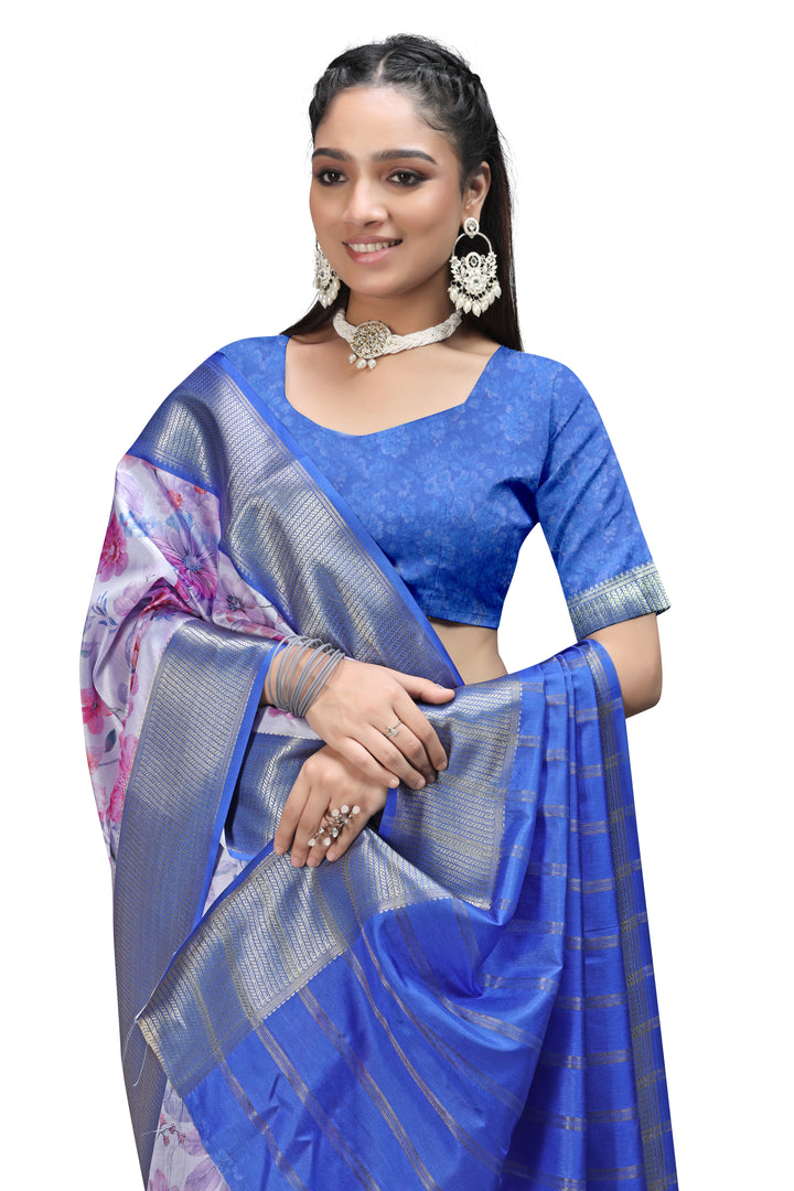 The Soul of India –  Floral Prints Sarees