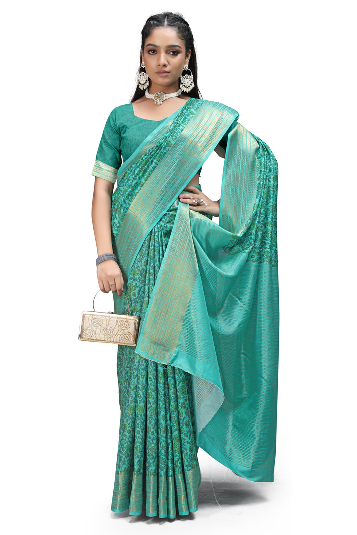 The Storyteller Saree – Kalamkari Print Magic