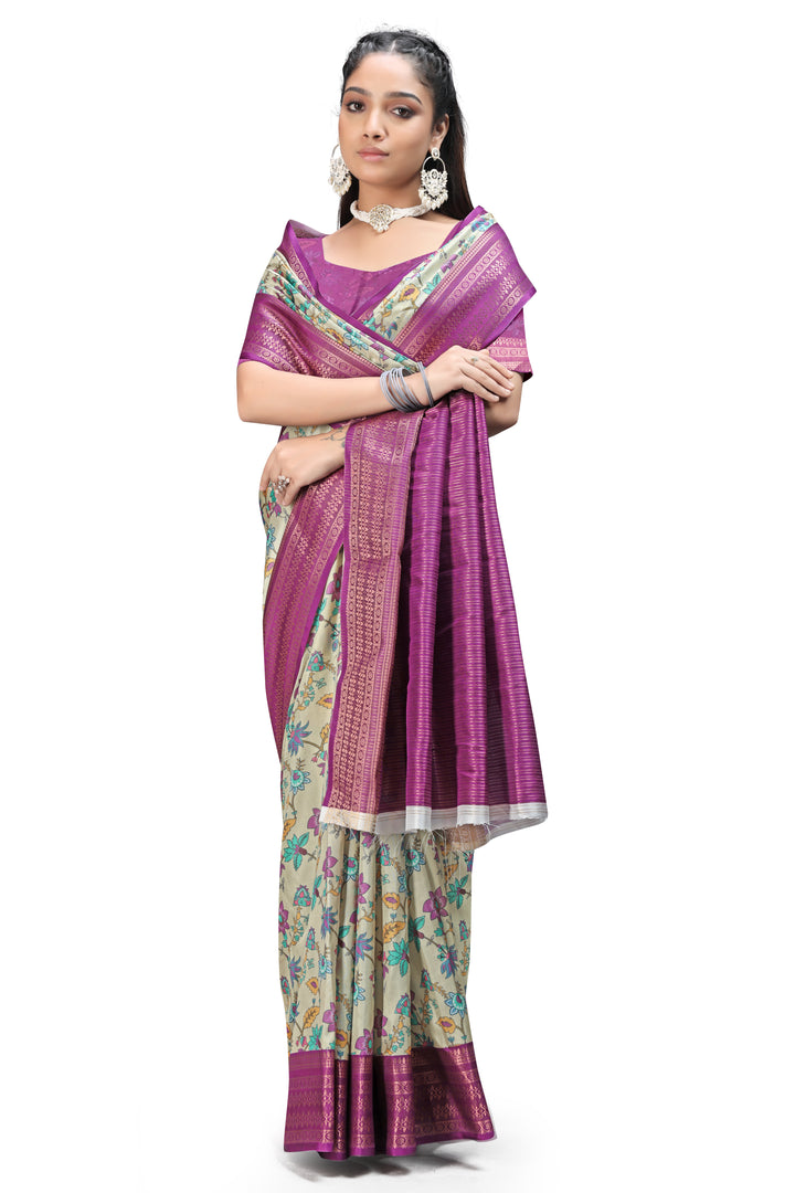 Draped Poetry – Kalamkari Print Sarees