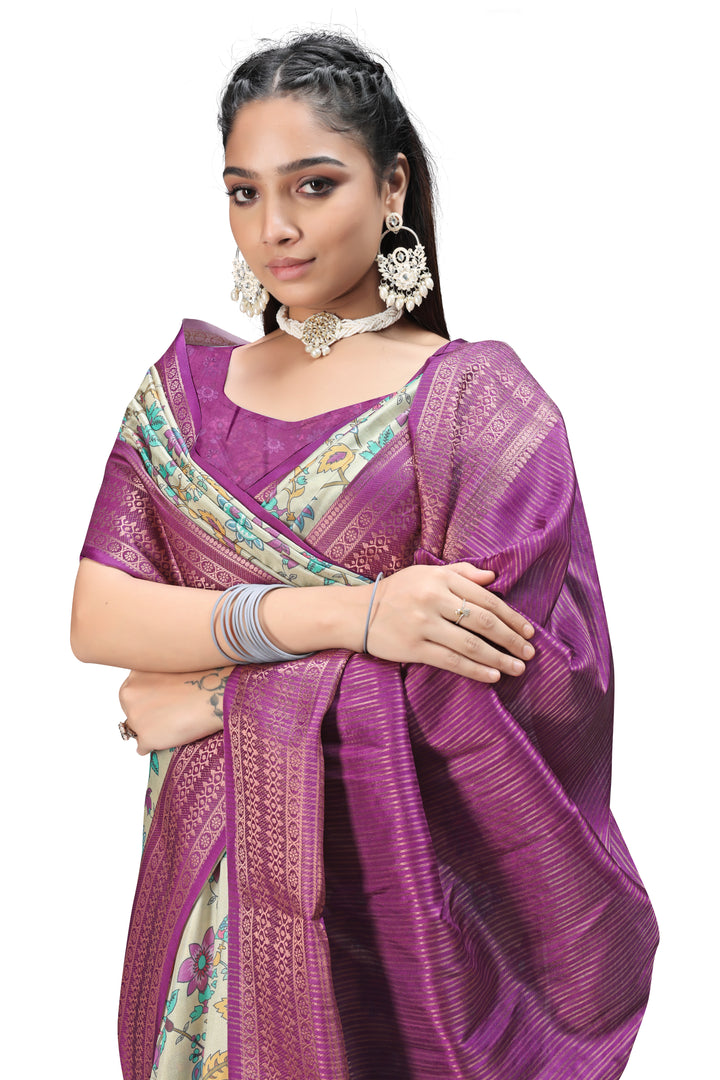 Draped Poetry – Kalamkari Print Sarees