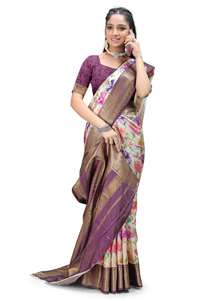 Shop Designer Floral Digital Print Fabrics