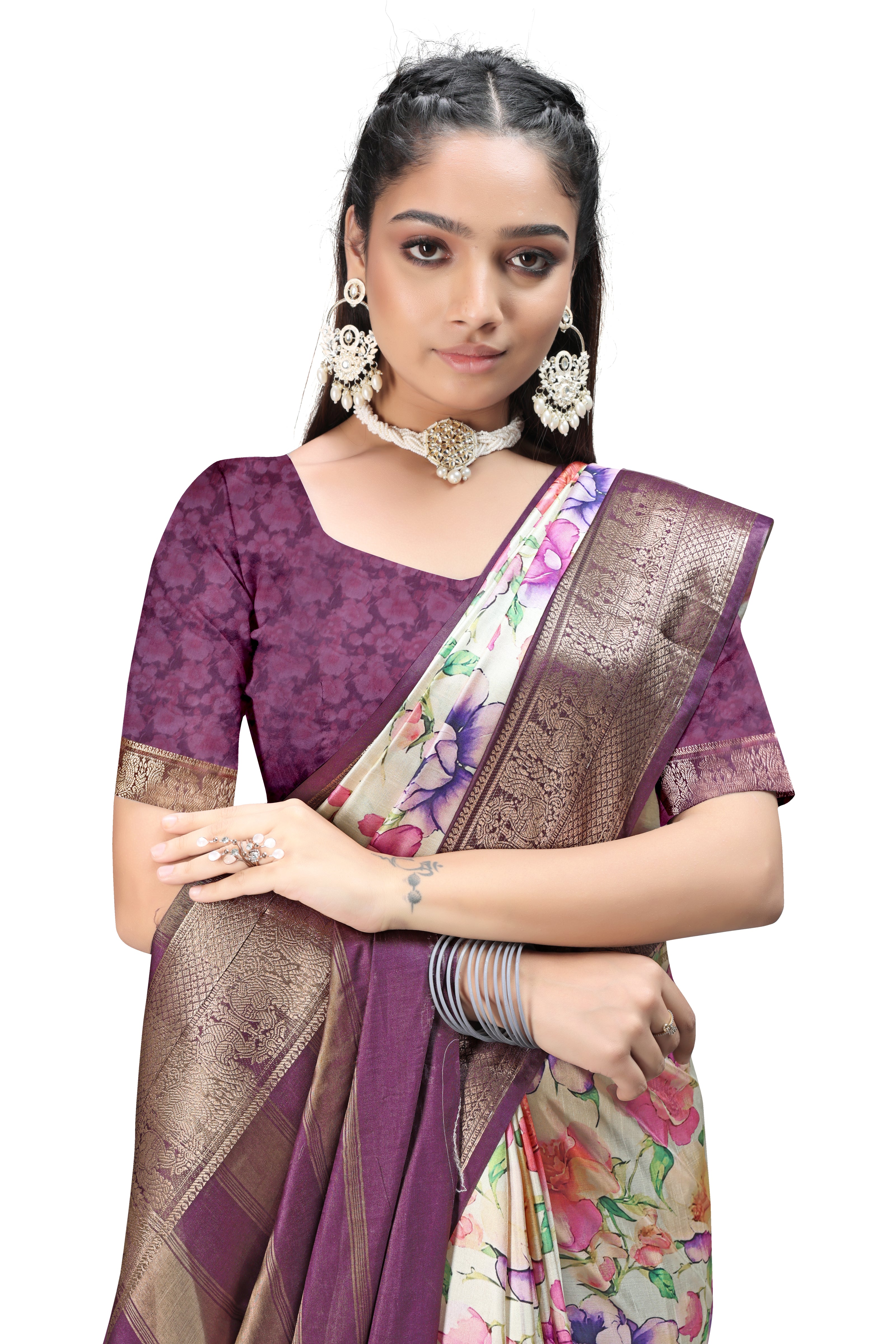 Shop Designer Floral Digital Print Fabrics