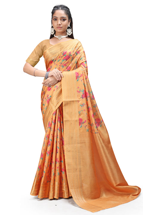 Timeless Beauty of Floral Digital Print Sarees