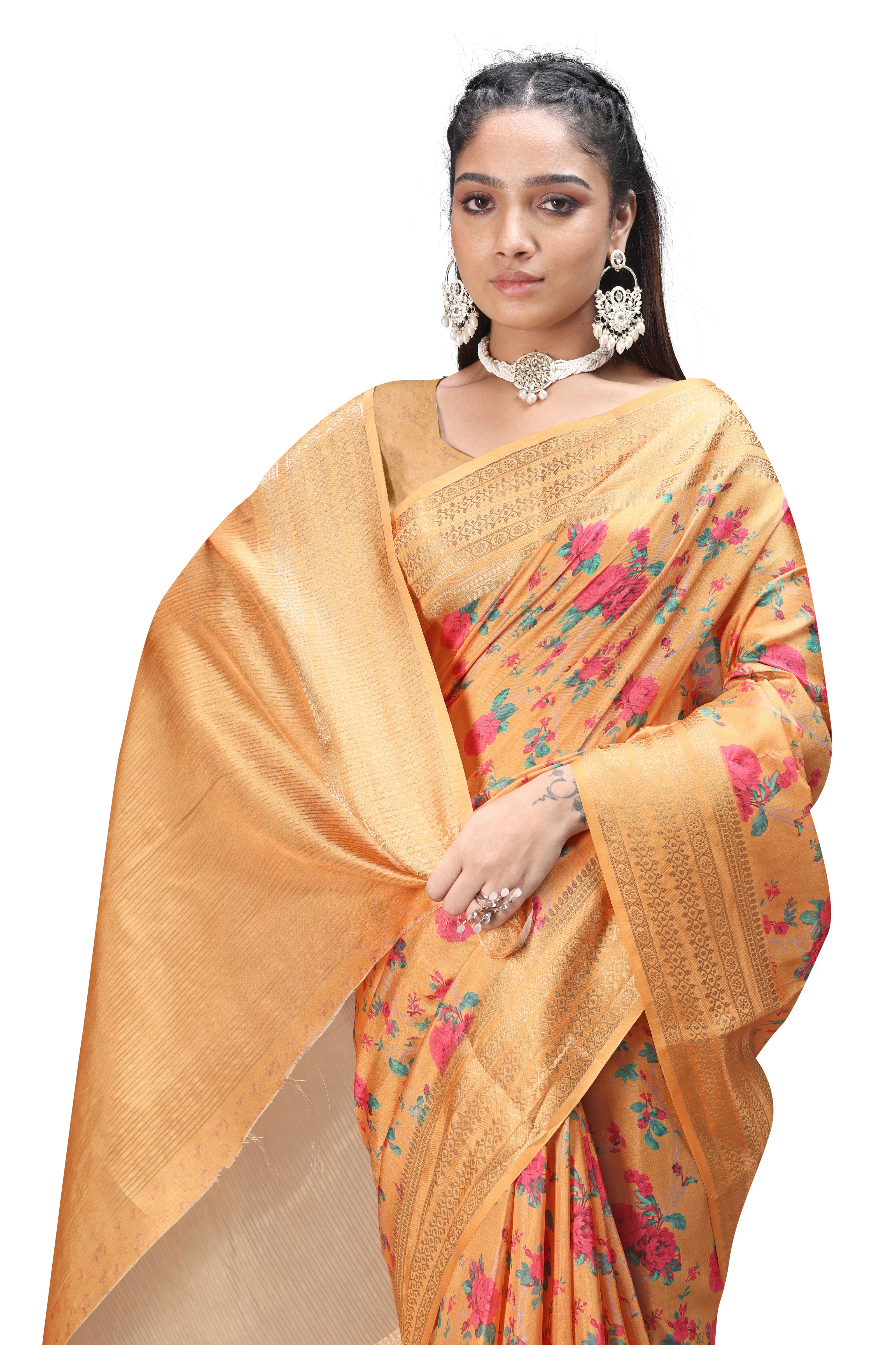 Timeless Beauty of Floral Digital Print Sarees