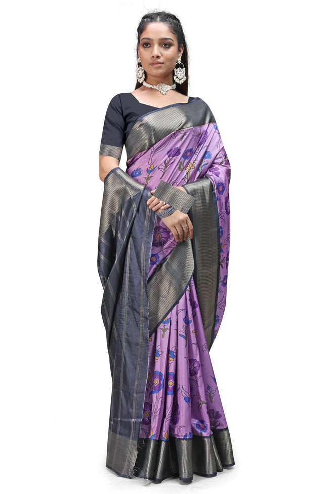 Handwoven Stories – Kalamkari Print Sarees Online