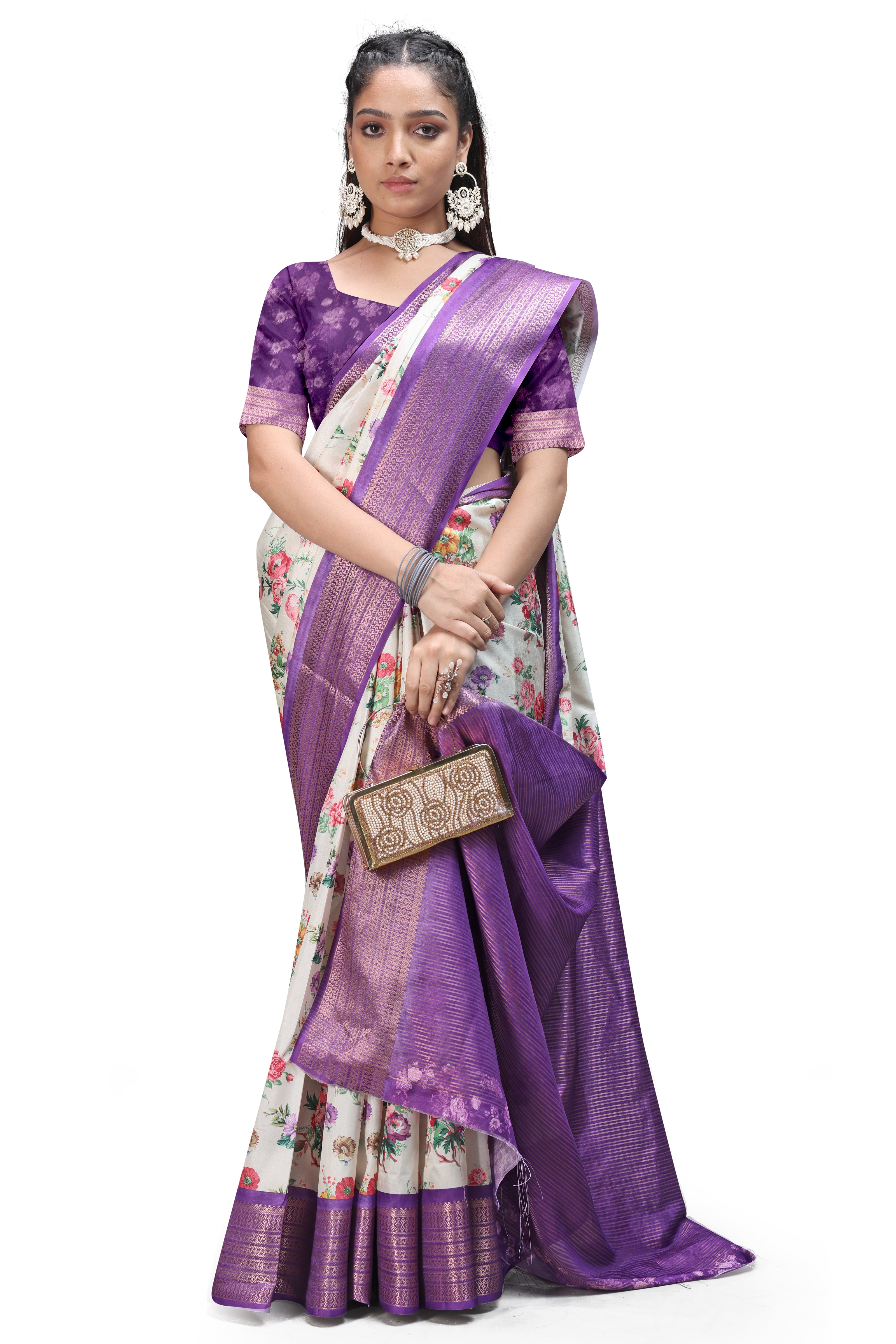 Timeless Beauty of Floral Digital Print Sarees