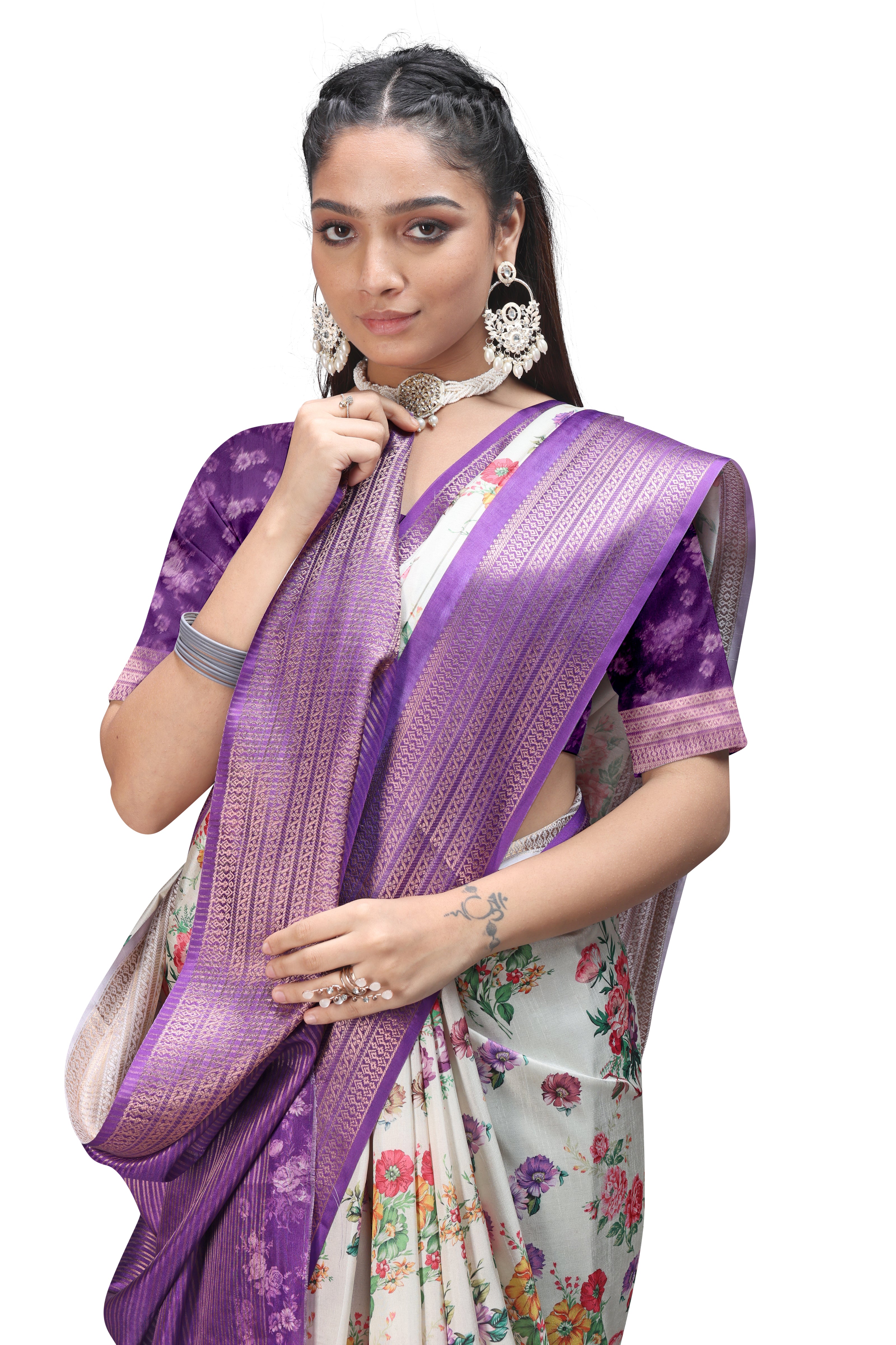Timeless Beauty of Floral Digital Print Sarees