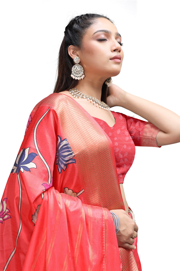 The Story Saree – Kalamkari Print Drapes Online