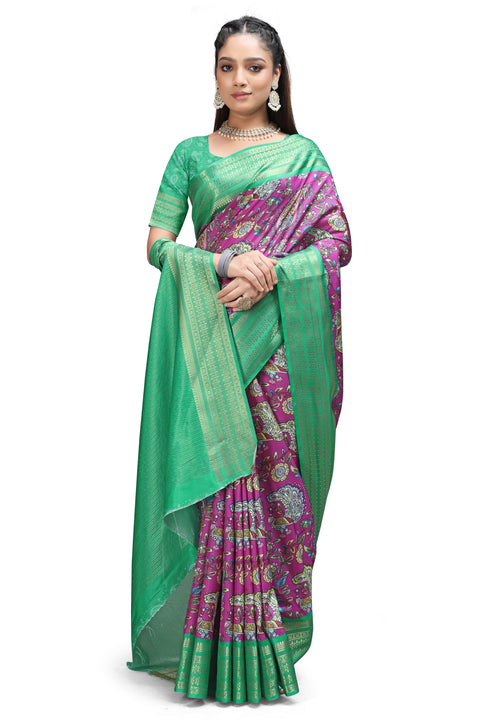 Kalamkari Print Sarees – Crafted with Culture