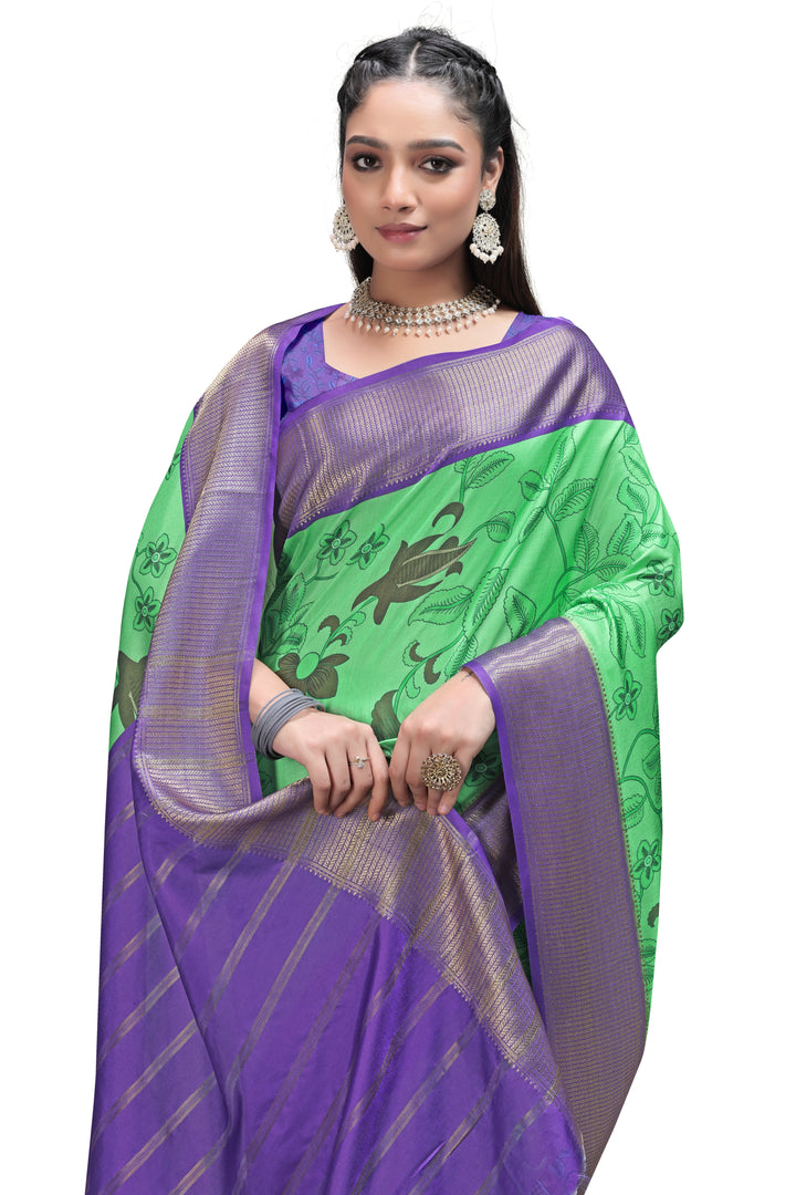 Shop Premium Floral Digital Print Sarees Online